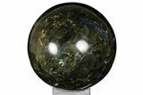 Flashy, Polished Labradorite Sphere - Madagascar #176578-1